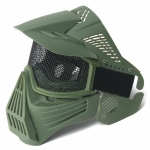 AIRSOFT PRO FULL FACE MESH MASK OLIVE DRAB/DARK GREEN MA-08-OD