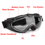 Transformers Foundation Airsoft Goggles Black MA-60-BK