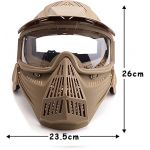 Transformers Ultimate Protection Airsoft Mask (Lens) With Neck Guard Extension Tan MA-25-T