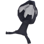 AIRSOFT FENCING SAFETY MESH MASK FULL FACE AND EARS PROTECTION BLACK MA-19-BK