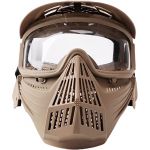 Transformers Ultimate Protection Airsoft Mask (Lens) With Neck Guard Extension Tan MA-25-T