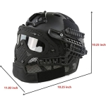 Airsoft Tactical Hemet G4 Black HL-20-PJ-BK