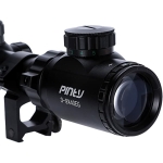 PRO RIFLE SCOPE WITH DUAL RED/GREEN ILLUMINATED WITH SCOPE MOUNT – 3-9x40EG