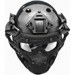 Airsoft Tactical Hemet G4 Black HL-20-PJ-BK