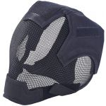 AIRSOFT FENCING SAFETY MESH MASK FULL FACE AND EARS PROTECTION BLACK MA-19-BK