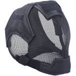 AIRSOFT FENCING SAFETY MESH MASK FULL FACE AND EARS PROTECTION BLACK MA-19-BK