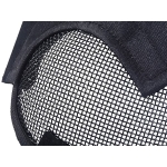 AIRSOFT FENCING SAFETY MESH MASK FULL FACE AND EARS PROTECTION BLACK MA-19-BK