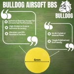 Bulldog 6mm Yellow Airsoft BBs Ammo pellets