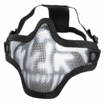 AIRSOFT LOWER MESH MASK SKULL MA-09-WB