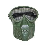 AIRSOFT FULL FACE MESH EYE PROTECTION MASK GREEN MA-18-OD0