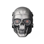 TERMINATOR AIRSOFT FULL FACE SKULL MASK SILVER MA-90-SL