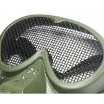 AIRSOFT FULL FACE MESH EYE PROTECTION MASK GREEN MA-18-OD