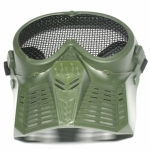 AIRSOFT FULL FACE MESH EYE PROTECTION MASK GREEN MA-18-OD