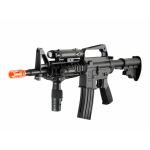 Well M16A4 Airsoft Rifle with led Illuminator, Laser Sight & Adjustable Gun Stock(Airsoft Gun) M16A4