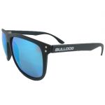 Bulldog Polarized Sports Sunglasses For Men Women Durable Frame Sun Glasses For Driving Cycling Baseball Running Golf Ice Blue Mirror