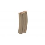 5PCS OF 140 ROUNDS M4 MID CAP POLYMER MAGAZINE SET TAN WITH 500 ROUNDS SPEED LOADER SM4-108DT