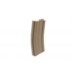 5PCS OF 140 ROUNDS M4 MID CAP POLYMER MAGAZINE SET TAN WITH 500 ROUNDS SPEED LOADER SM4-108DT