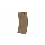 5PCS OF 140 ROUNDS M4 MID CAP POLYMER MAGAZINE SET TAN WITH 500 ROUNDS SPEED LOADER SM4-108DT