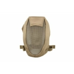 AIRSOFT FULL FACE HOOD MESH MASK TAN MA-12-T