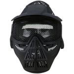 AIRSOFT PRO FULL FACE MESH MASK BLACK MA-08-BK