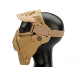 Transformers Ultimate Protection Airsoft Mask (Lens) With Neck Guard Extension Tan MA-25-T