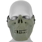 AIRSOFT HALF FACE GREEN SKULL MASK MA-15-OD