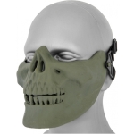 AIRSOFT HALF FACE GREEN SKULL MASK MA-15-OD