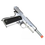 SR1911 Gas Blowback Full Metal Silver Airsoft Pistol GB-0734