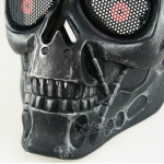 TERMINATOR AIRSOFT FULL FACE SKULL MASK BLACK MA-90-BK
