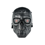 TERMINATOR AIRSOFT FULL FACE SKULL MASK BLACK MA-90-BK