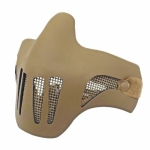 AIRSOFT PRO HALF FACE MESH EYE PROTECTION MASK TAN MA-84-T