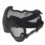 V2 Guardian Half Face Protection Airsoft Mask Black MA-10-BK