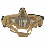 AIRSOFT PRO HALF FACE MESH EYE PROTECTION MASK TAN MA-84-T