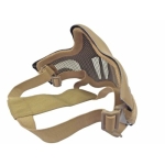 AIRSOFT PRO HALF FACE MESH EYE PROTECTION MASK TAN MA-84-T