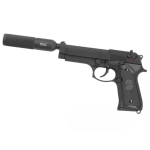 SR92 A1 FULL METAL WITH SUPPRESSOR GAS AIRSOFT PISTOL GB-0702XSP