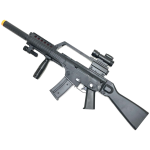Battery Powered Toy Gun with Sound, Flash, Vibration and Accessories TD-2008