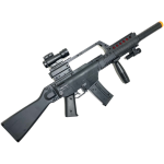 Battery Powered Toy Gun with Sound, Flash, Vibration and Accessories TD-2008