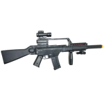 Battery Powered Toy Gun with Sound, Flash, Vibration and Accessories TD-2008