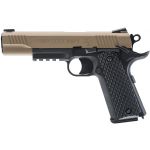 Colt M45 CQBP Metal Slide CO2 Blowback Air Pistol .177 4.5mm Metal BBs Tan 2254045