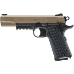 Colt M45 CQBP Metal Slide CO2 Blowback Air Pistol .177 4.5mm Metal BBs Tan 2254045