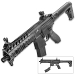 SIG Sauer MPX ASP Co2 Powered .177 cal 500 FPS Semi-Automatic Airgun (Color: Black)  AIR-MPX-177-88G-30-BLK