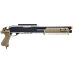 Tactical Force Tri-Shot Airsoft Pump Action Shotgun Black/Tan – 2278994