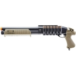 Tactical Force Tri-Shot Airsoft Pump Action Shotgun Black/Tan – 2278994