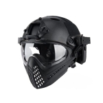 PILOTEER FAST HELMET FACE MASK BLACK – HL-25-PJ-M-BK