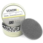 Sig Sauer .22 Caliber Venom Lead Round Pellets 14.5gr 250 CT Blister – AIR-AMMO-VPB-22