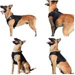 Tactical Mesh Dog Vest Harness – Black – VE-45-BK