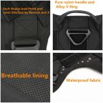 Tactical Mesh Dog Vest Harness – Black – VE-45-BK