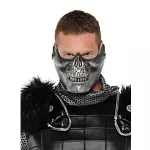Airsoft Skull Lower Half Face Mask – Black/Gray – MA-