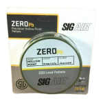 Sig Sauer .22 Caliber Zero Lead Hollow Point Pellets 16.6gr 250 CT Blister – AIR-AMMO-ZPB-22