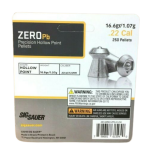 Sig Sauer .22 Caliber Zero Lead Hollow Point Pellets 16.6gr 250 CT Blister – AIR-AMMO-ZPB-22